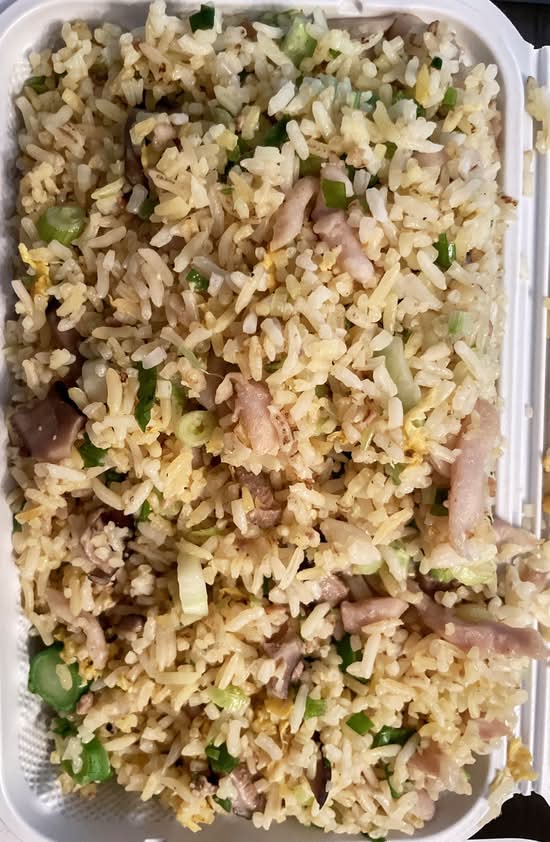 186. Chinese Anchovy and Chicken Fried Rice 鹹魚雞粒炒飯